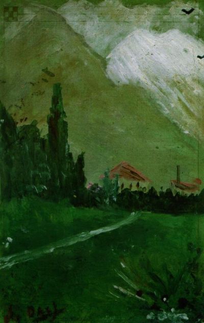 art oil painting reproduction of  Dali Landscape Near Figueras museum quality handmade