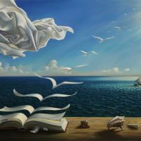 Dali Les Vagues Livre Et Voilier