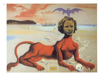 art oil painting reproduction of  Dali Shirley Temple The Youngest Most Sacred Monster Of The Cinema In Her Time museum quality handmade