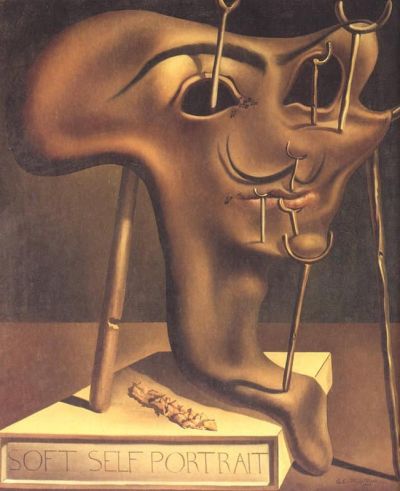 art oil painting reproduction of  Dali Soft Self-portrait With Fried Bacon museum quality handmade