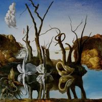 Dali Swans Reflecting Elephants