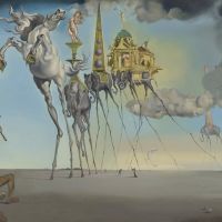 Dali Temptation Of St Anthony - Belgium Museum Copy