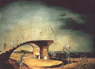 art oil painting reproduction of  Dali The Broken Bridge And The Dream museum quality handmade