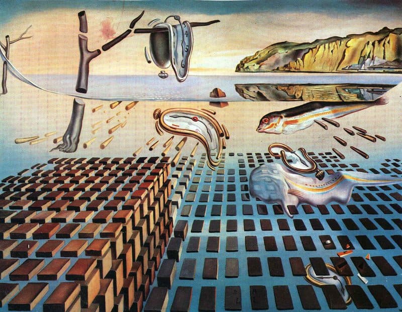 Dali The Disintegration Of The Persistence Of Memory museum quality