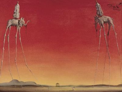 art oil painting reproduction of  Dali The Elephants museum quality handmade