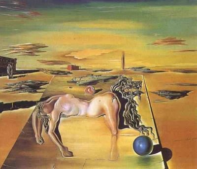 art oil painting reproduction of  Dali The Invisible Sleeping Woman Horse Lion Etc museum quality handmade