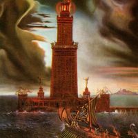 Dali The Lighthouse At Alexandria Hand Painted Reproduction