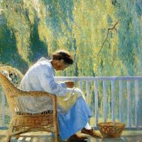 Daniel Garber Mending 1918