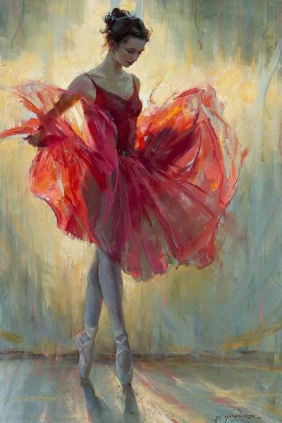 art oil painting reproduction of  Daniel Gerhartz A Wisp Of Scarlet museum quality handmade