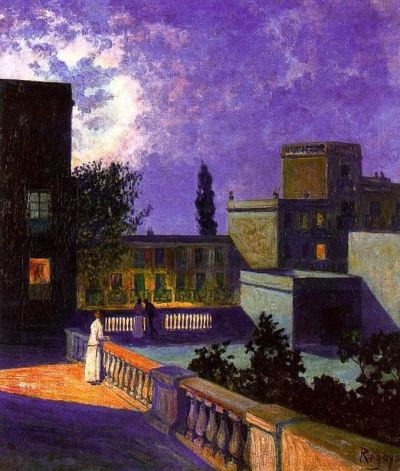 art oil painting reproduction of  Dario De Regoyos Y Valdes Nocturno 1889 museum quality handmade