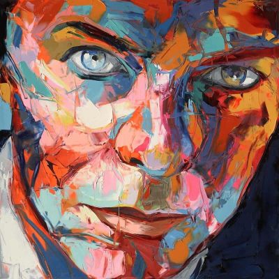 art oil painting reproduction of  Nielly - David Bowie By Françoise Nielly museum quality handmade