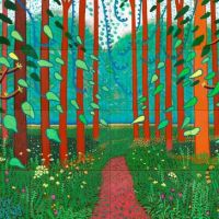 David Hockney The Arrival Of Spring In Woldgate East Yorkshire Hand Painted Reproduction