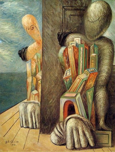 art oil painting reproduction of  De Chirico Archaeologists museum quality handmade