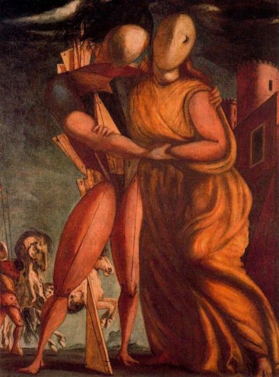 art oil painting reproduction of  De Chirico Hector And Andromache museum quality handmade