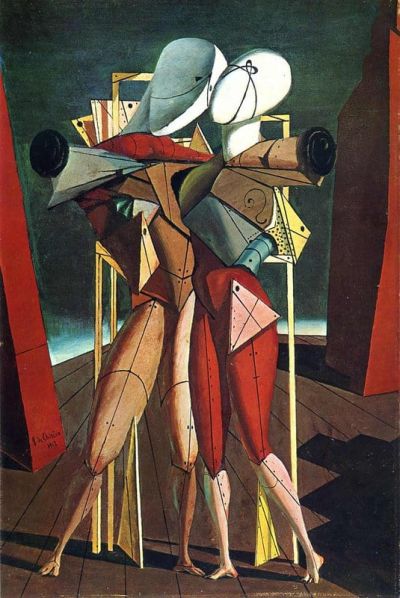 art oil painting reproduction of  De Chirico Hector And Andromache - 1912 museum quality handmade