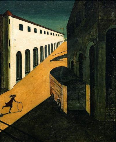 art oil painting reproduction of  De Chirico Mystery And Melancholy Of A Street museum quality handmade
