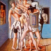 De Chirico School Of Gladiators