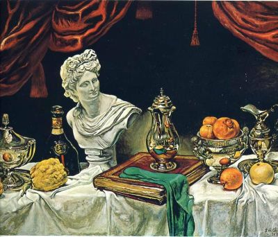 art oil painting reproduction of  De Chirico Still Life With Silver Ware museum quality handmade