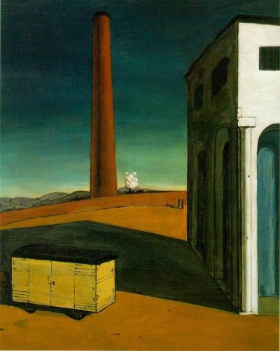 art oil painting reproduction of  De Chirico The Anguish Of Departure museum quality handmade
