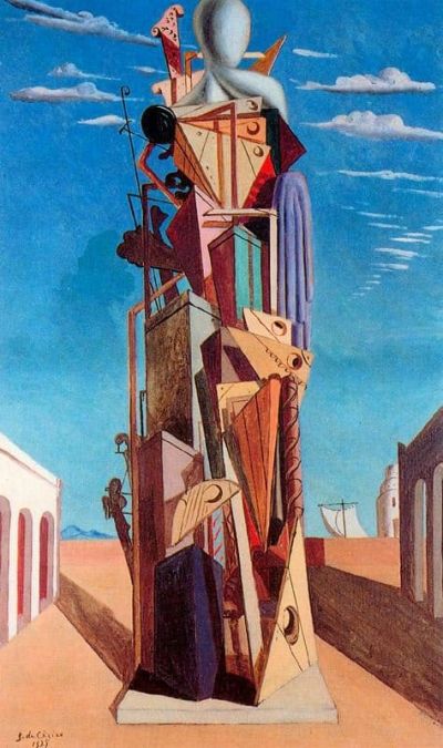 art oil painting reproduction of  De Chirico The Great Machine museum quality handmade