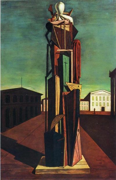 art oil painting reproduction of  De Chirico The Great Metaphysician museum quality handmade