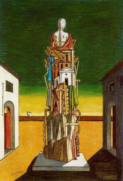 art oil painting reproduction of  De Chirico The Great Metaphysician - 1971 museum quality handmade