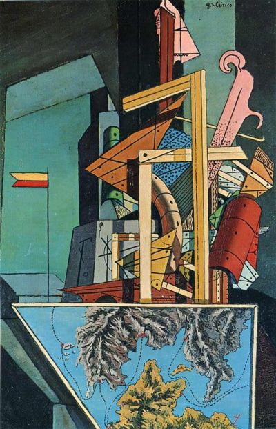 art oil painting reproduction of  De Chirico The Melancholy Of Departure museum quality handmade