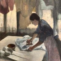 Degas Edgar Woman Ironing 1876 Hand Painted Reproduction