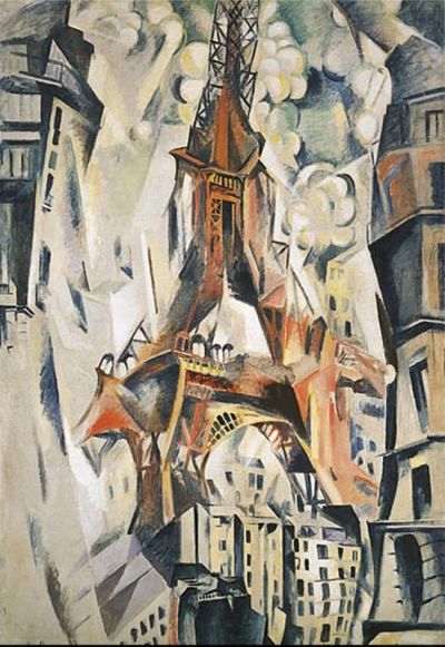art oil painting reproduction of  Delaunay Eiffel Tower - 1911 museum quality handmade