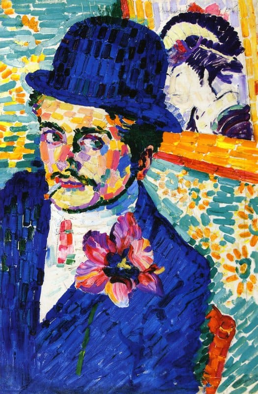 Delaunay Man With A Tulip Also Known As Portrait Of Jean Metzinger museum quality