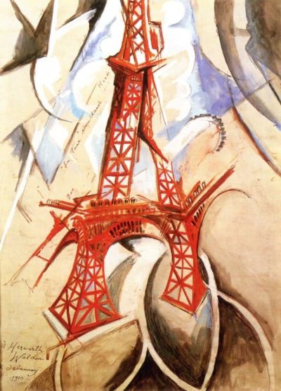 art oil painting reproduction of  Delaunay Simutaneous Towers museum quality handmade
