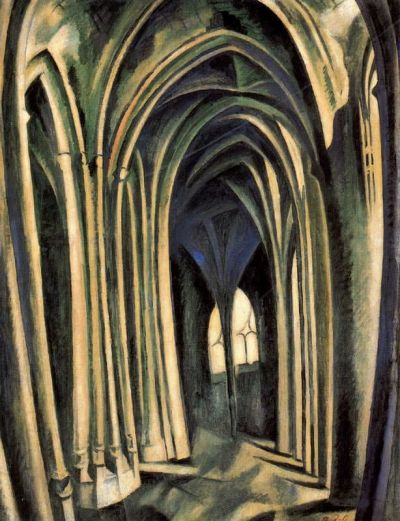 art oil painting reproduction of  Delaunay St. Severin No. 3 museum quality handmade