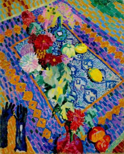 art oil painting reproduction of  Delaunay Still Life With Gloves museum quality handmade
