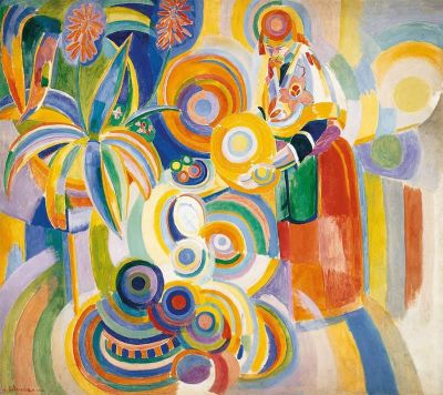 art oil painting reproduction of  Delaunay Tall Portuguese Woman museum quality handmade