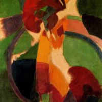 Delaunay Woman With Umbrella. The Parisian