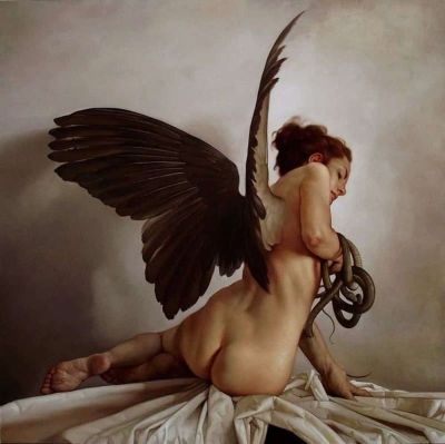 art oil painting reproduction of  Ferri - Deliver Us From Evil By Roberto Ferri museum quality handmade
