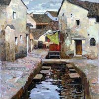 Denis Sarazhin Untitled Hand Painted Reproduction