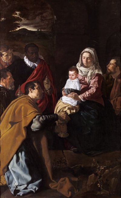 art oil painting reproduction of  Diego Velazquez Adoration Of The Magi museum quality handmade