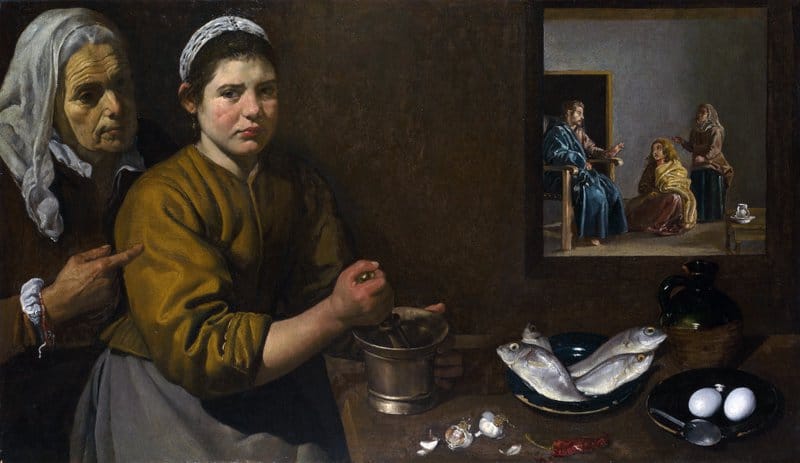 Diego Velazquez Christ In The House Of Martha And Mary museum quality