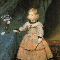 Diego Velazquez Infanta Margareta Teresa In A Peach Dress