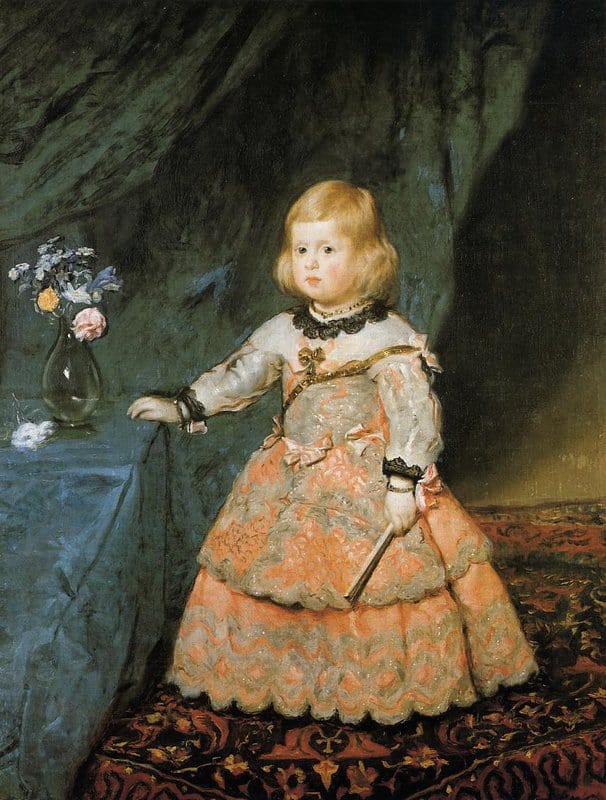 Diego Velazquez Infanta Margareta Teresa In A Peach Dress museum quality