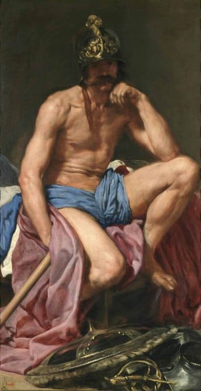 art oil painting reproduction of  Diego Velazquez Mars Resting museum quality handmade