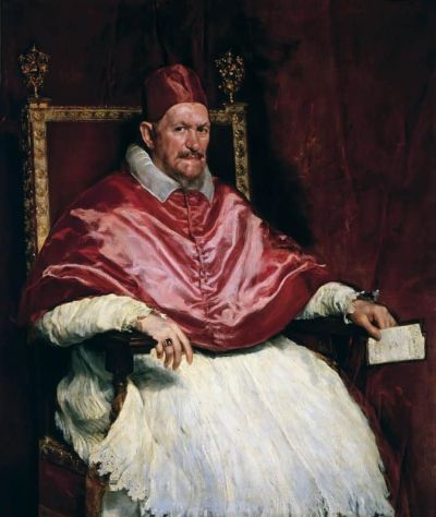 art oil painting reproduction of  Diego Velazquez Portrait Of Innocent X museum quality handmade