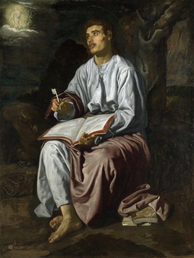 art oil painting reproduction of  Diego Velazquez Saint John At Patmos museum quality handmade