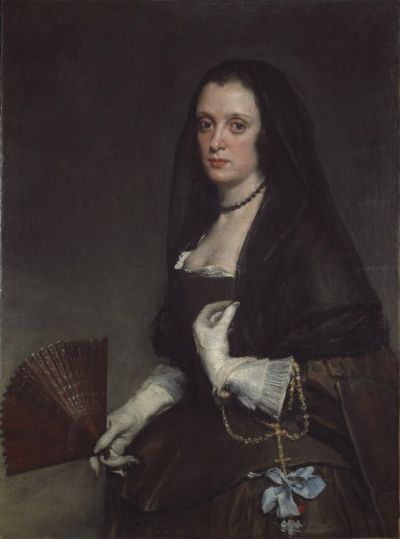 art oil painting reproduction of  Diego Velazquez The Lady With A Fan museum quality handmade
