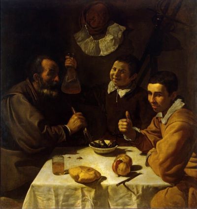 art oil painting reproduction of  Diego Velazquez The Lunch museum quality handmade