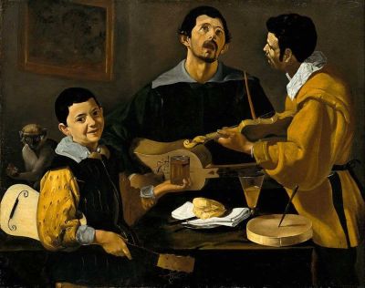 art oil painting reproduction of  Diego Velazquez The Three Musicians museum quality handmade