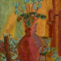Duncan Grant Still Life With Cyclamen C. 1914 Hand Painted Reproduction