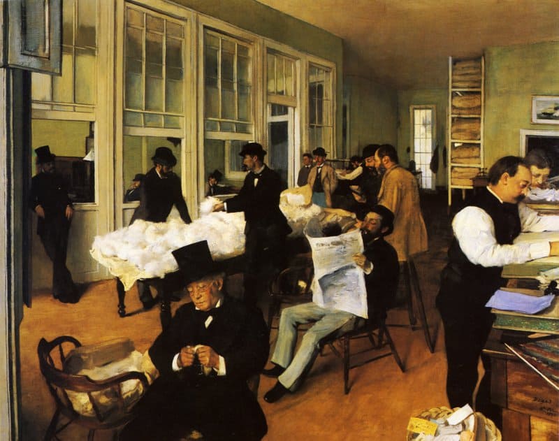 Edgar Degas A Cotton Office In New Orleans 1873 museum quality