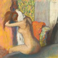 Edgar Degas After The Bath Woman Drying Her Neck